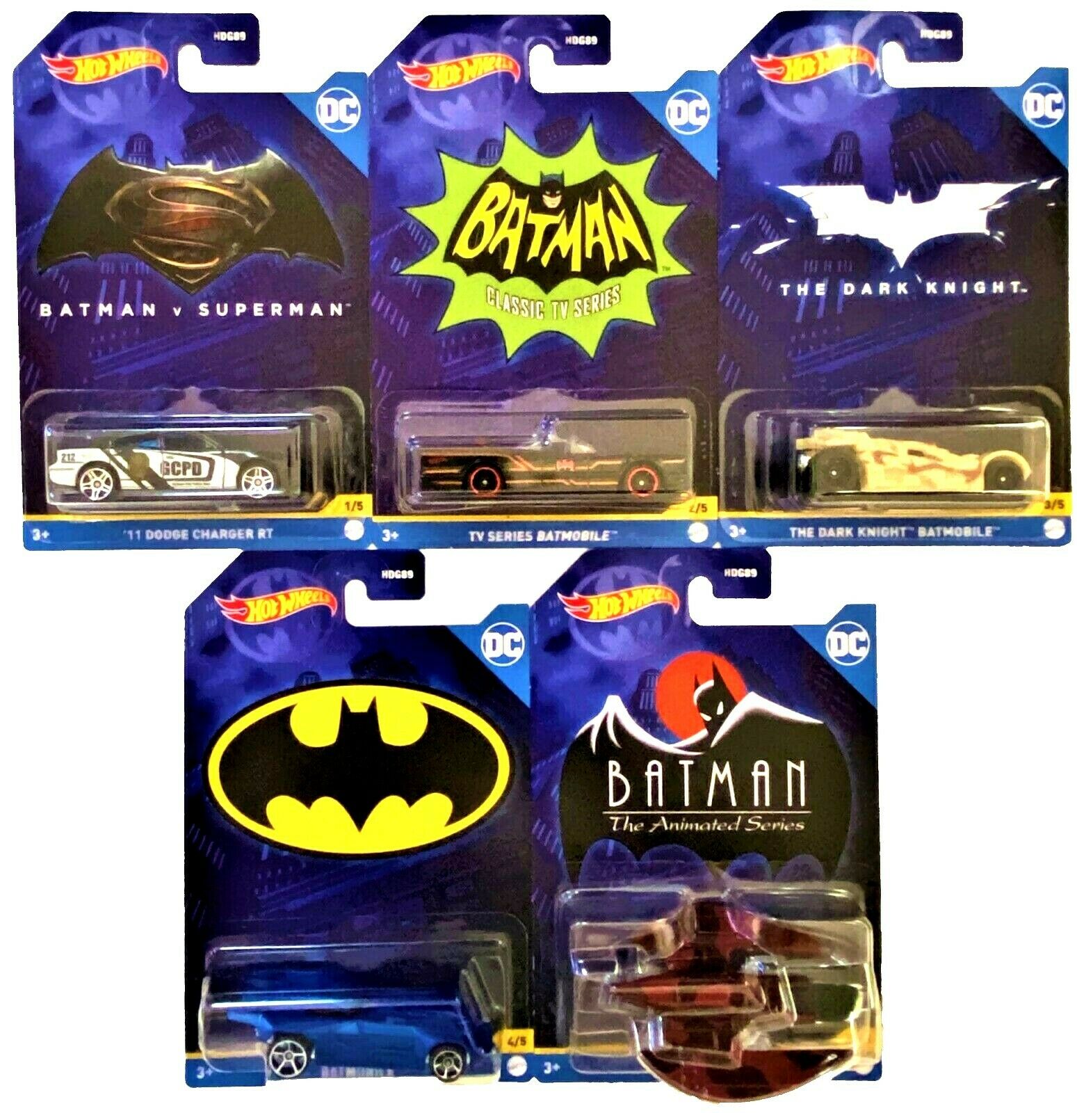 Hot wheels batman set of 5 deals