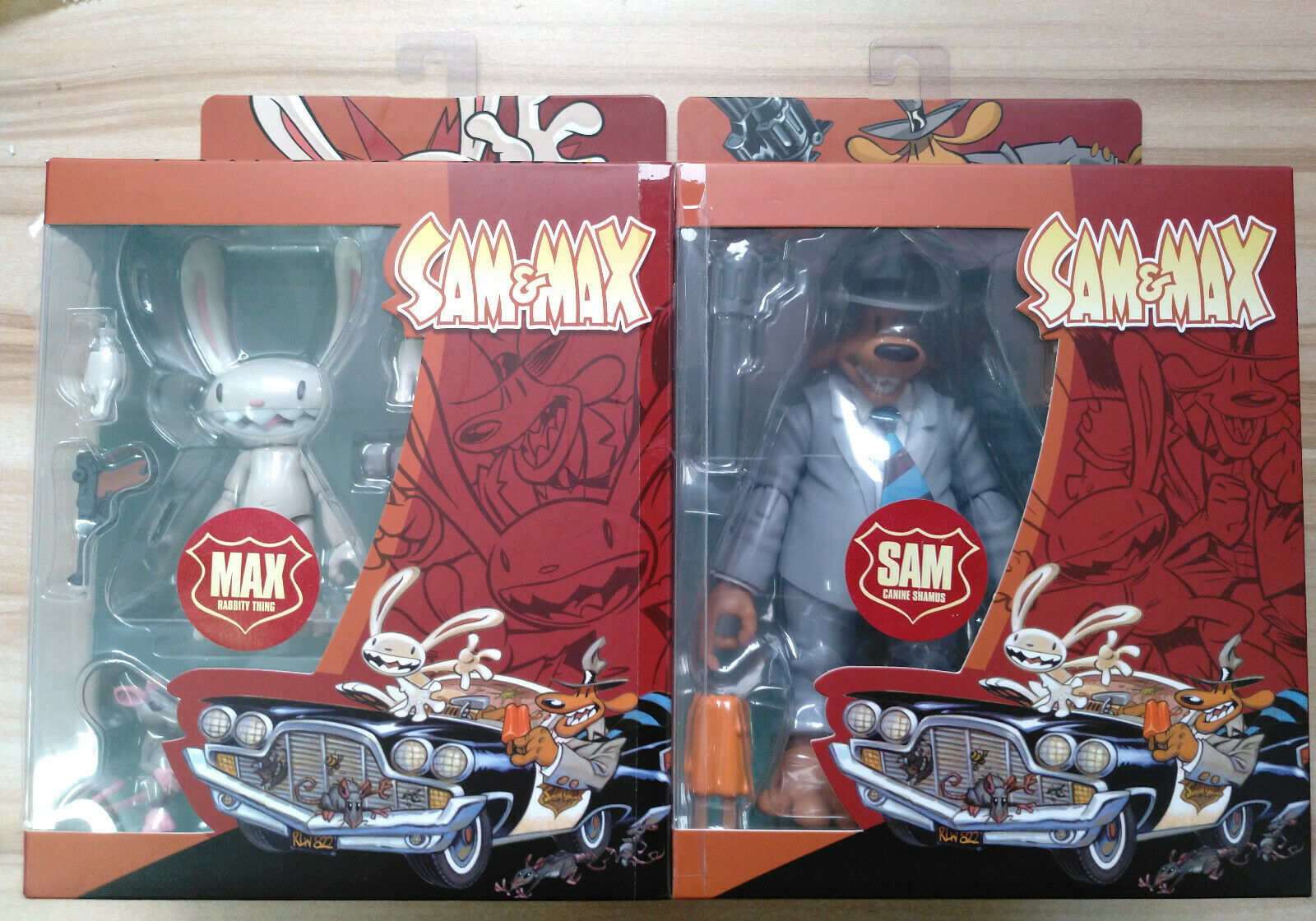 Sam & Max Freelance Police - Sam & Max set of 2 Action Figures in Display  Boxes by Boss Fight Studio