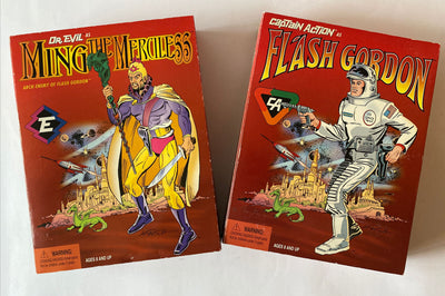 Captain Action - Flash Gordon & Ming set of 2  Action Figures by Playing Mantis-Hasbro SALE