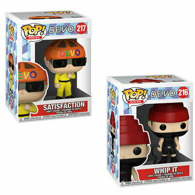 DEVO Music Band - Whip it and Satisfaction Set of 2 individually Boxed Funko Pop! Vinyl Figures