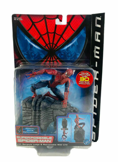 Spider-Man Movie - Figura de acción de Spider-Man Super Poseable de Toy Biz