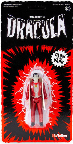 Universal Monsters -  Dracula (Glow in the Dark) Exclusive 3 3/4" Reaction Figure by Super 7