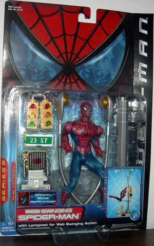 Spider-Man Movie - Web Swinging Spider-Man Action Figure by Toy Biz