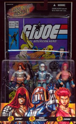 G.I. Joe - A Real American Hero Comic Book #74 3-pack set of 3 3/4 
